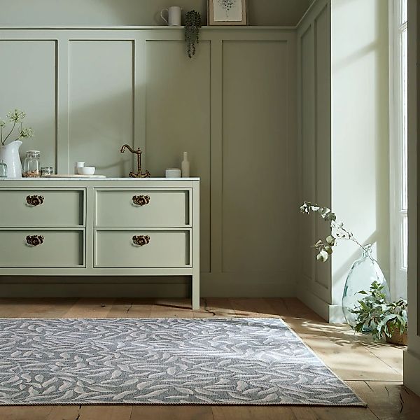 FLAIR RUGS Teppich "Wallace Leaves" rechteckig 4 mm Höhe Waschbarer Teppich günstig online kaufen