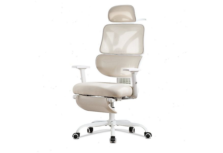 UEV Bürostuhl ergonomisch mit Fußstütze Mesh neigbar bis 135°,atmungsaktive günstig online kaufen