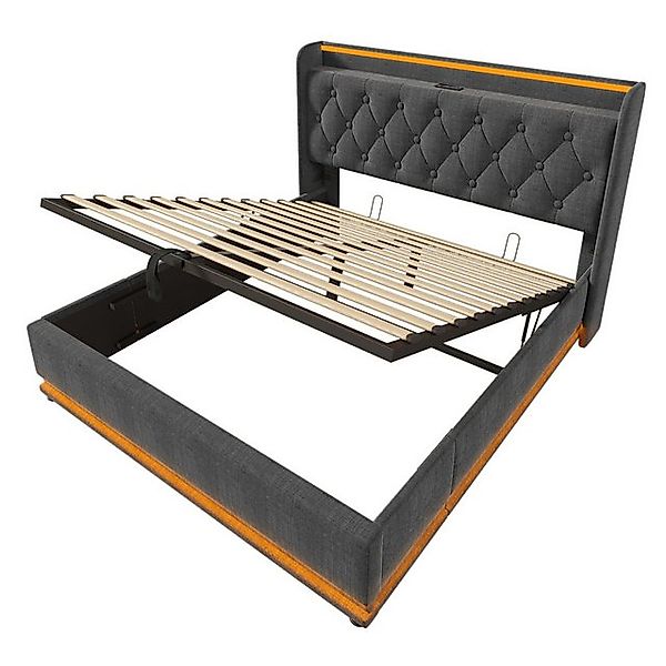 Gotagee Polsterbett Jugendbett Doppelbett Funktionsbett mit Ladefunktion Gä günstig online kaufen