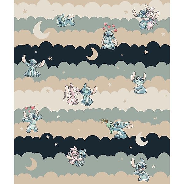 Komar Vinyl-Fototapete Disney Lilo und Stitch Cozy Clouds 212 cm x 250 cm B günstig online kaufen