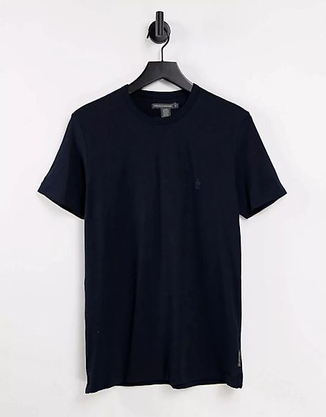 French Connection – Marineblaues T-Shirt mit Rundhalsausschnitt günstig online kaufen