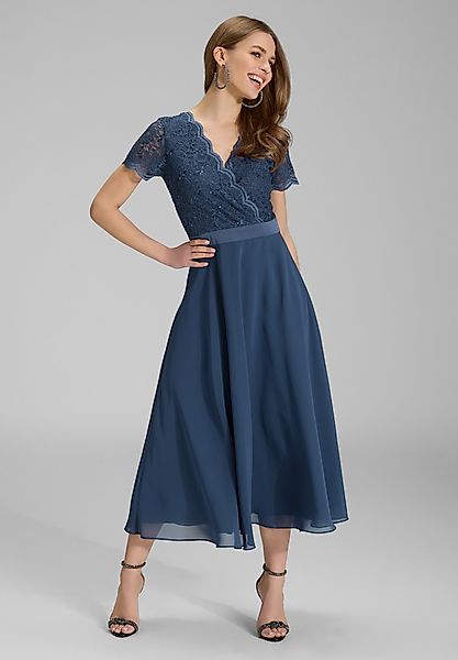 SWING Cocktailkleid Taillierte Passform mit ausgestelltem günstig online kaufen