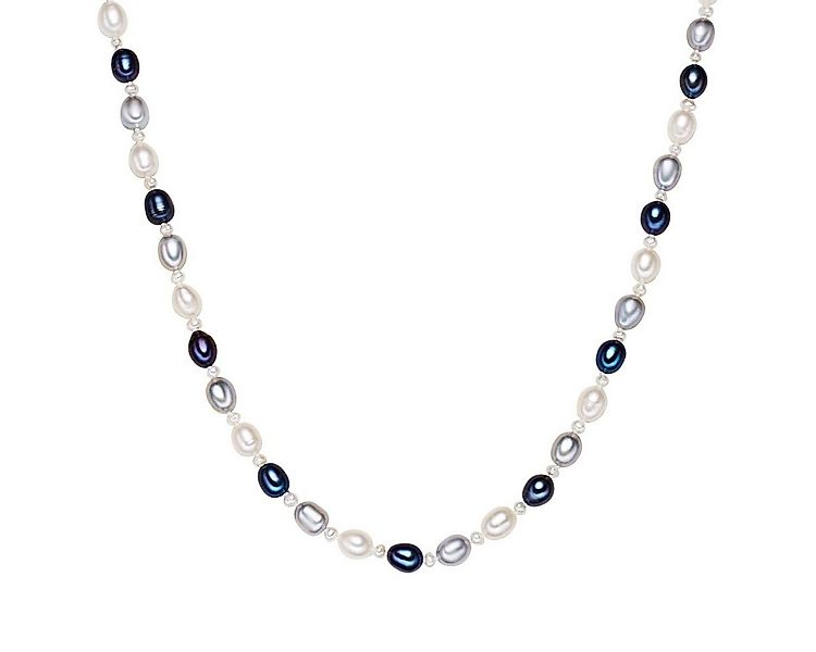 Valero Pearls Perlenkette silber, aus Süßwasser-Zuchtperlen günstig online kaufen