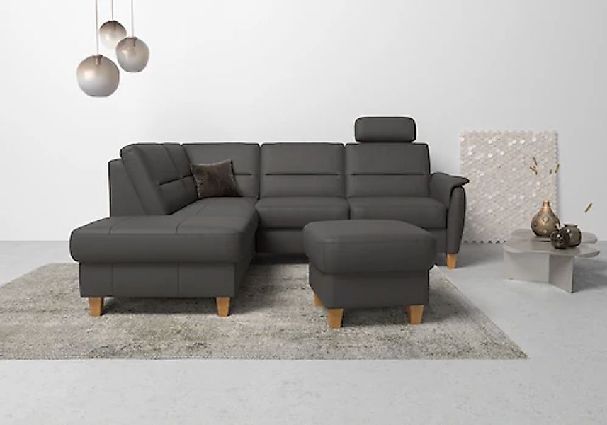 Home affaire Ecksofa »Palmera L-Form, B: 236 cm« optional Bettfunktion & Be günstig online kaufen
