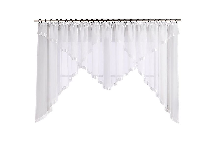 Joyswahl Scheibengardine Claudia (1 St), Kräuselband, transparent, Voile mi günstig online kaufen