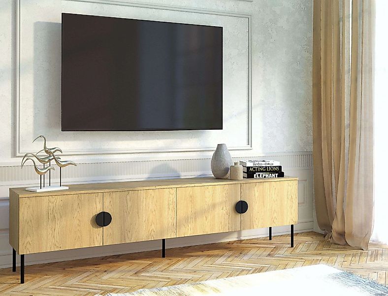 Home affaire Lowboard "BELLOT TV-Schrank mit 2 Türen, Maße B/T/H: 160/40/53 günstig online kaufen