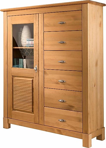 Home affaire Highboard "Rauna", Vitrine, Breite 103 cm günstig online kaufen