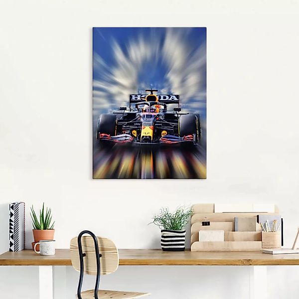 Artland Wandbild "Max Verstappen - Weltmeister der Formel1", Auto, (1 St.), günstig online kaufen