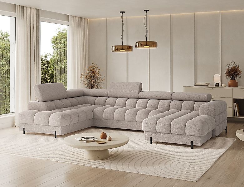 MOEBLO Ecksofa Vinca, Modernes U-Form Sofa günstig online kaufen