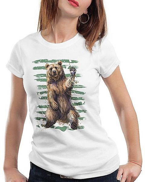 style3 T-Shirt Einsamer Bär rudel wald wildnis forst günstig online kaufen