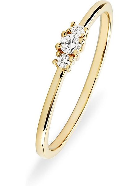 CHRIST Diamantring CHRIST Damen-Damenring 375er Gelbgold 1 Diamant günstig online kaufen