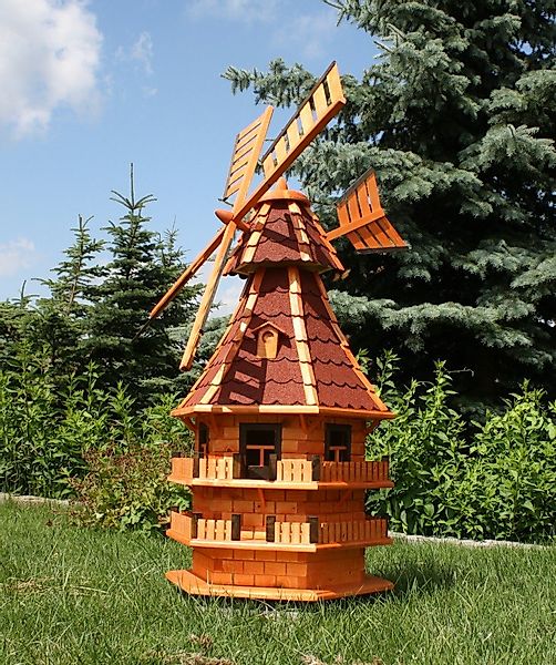 Holzdekoladen Deko-Windrad XXL Holzwindmühle 1,50 m günstig online kaufen