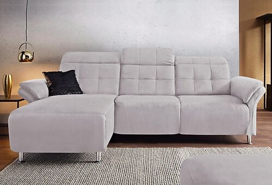 Home affaire Ecksofa »Manhattan L-Form« 2 Sitze mit elektrischer Relaxfunkt günstig online kaufen