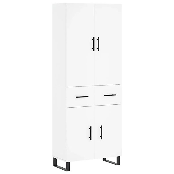 vidaXL Highboard Weiß 69,5x34x180 cm Holzwerkstoff 3198169 günstig online kaufen
