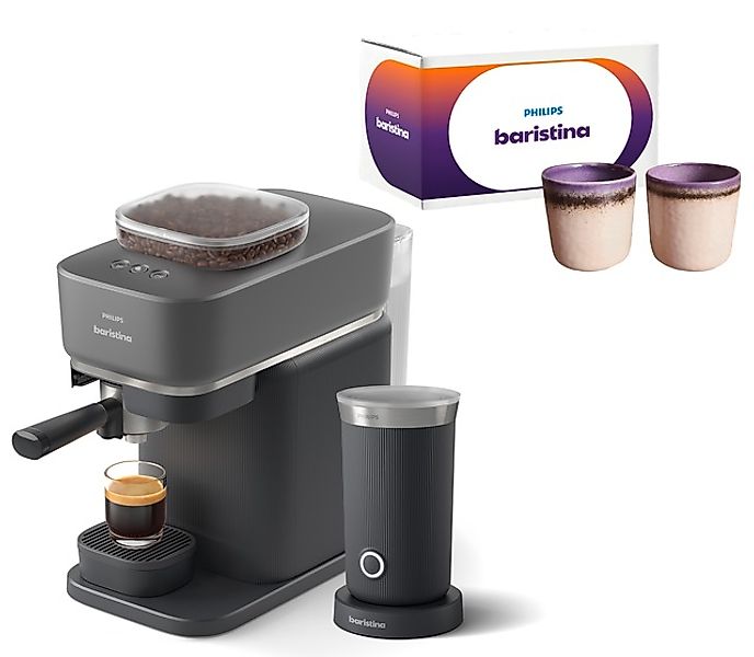 PHILIPS baristina Espressomaschine »BAR303/60 mit Mahlwerk für ganze Bohnen günstig online kaufen