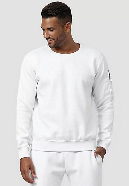 Egomaxx Sweatshirt Sweatshirt Pullover ohne Kapuze mit Armtasche 4240 in We günstig online kaufen