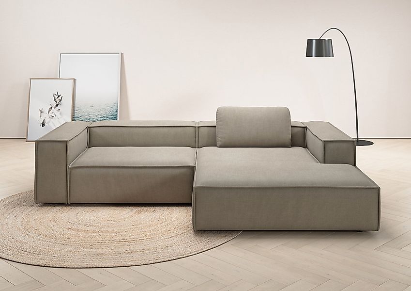 Home affaire Ecksofa "Watertown, modernes XXL L-Form, 306 cm breit" Großzüg günstig online kaufen