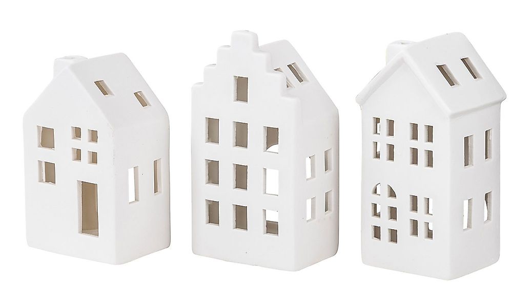 Levandeo® Teelichthalter, 3er Set Teelichthalter Haus günstig online kaufen