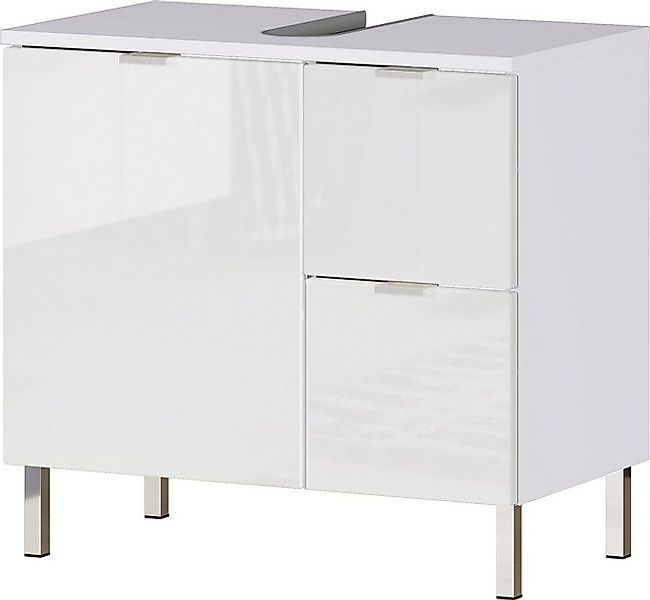 freiraum Waschbeckenunterschrank 415 (BxHxT: 60x56x34 cm) in weiss mit eine günstig online kaufen