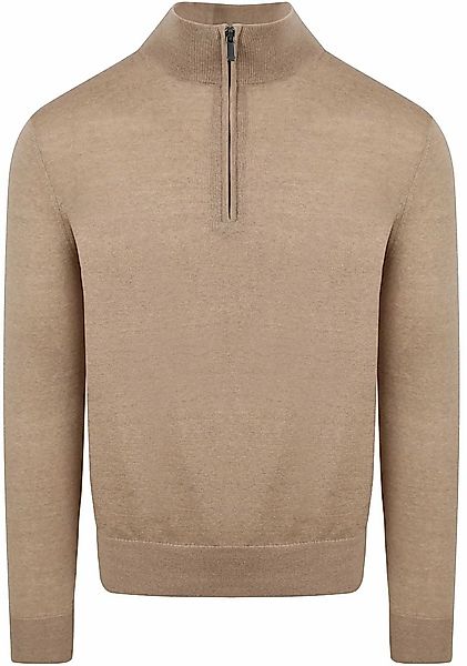 Suitable Merino Half Zip Pullover Beige - Größe XXL günstig online kaufen