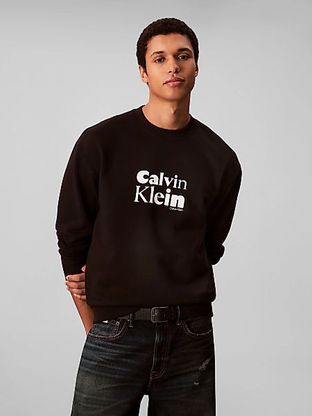 Calvin Klein Sweatshirt "LS EU 350TERRY CALVIN BOLD GRAPH", Rundhalsausschn günstig online kaufen