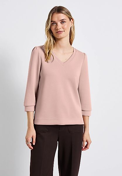 STREET ONE 3/4-Arm-Shirt, mit Raffungen an den Schultern günstig online kaufen