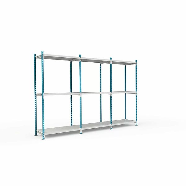 PROREGAL Fachbodenregal Maximus Pro HxBxT 300 x 100 x 100 cm 3 Ebenen Metal günstig online kaufen