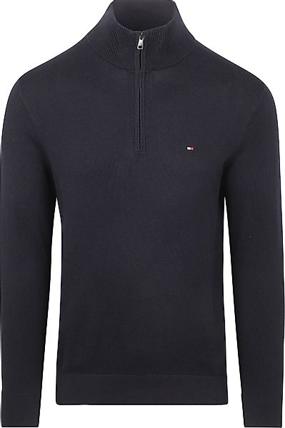 Tommy Hilfiger Half Zip Pullover Essential Navy - Größe S günstig online kaufen