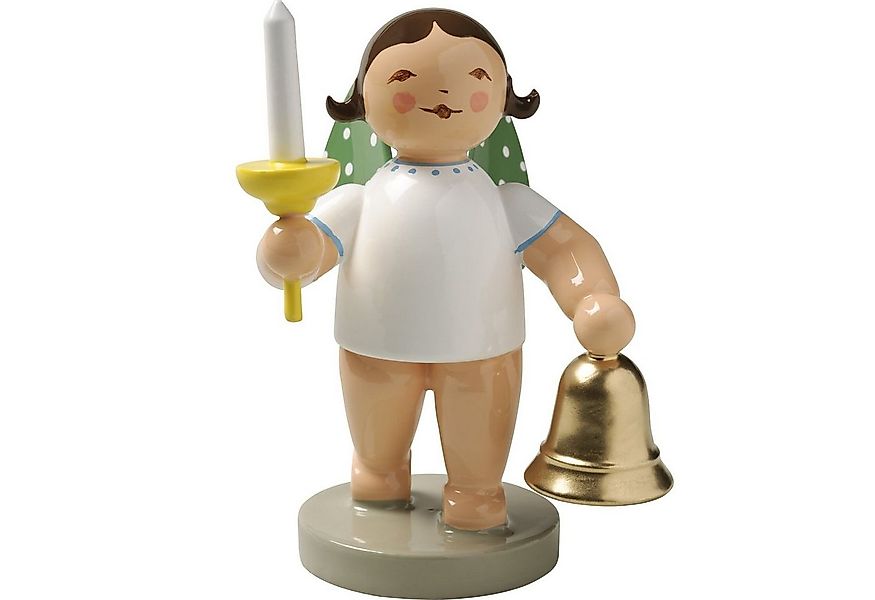 Wendt & Kühn Weihnachtsfigur Engel mit Glocke und Kerze 650/53, Haarfarbe z günstig online kaufen