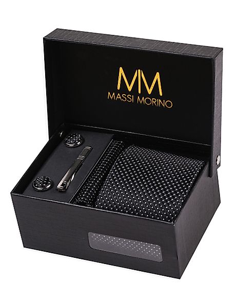 Massi Morino Krawatte (1-St) mit Einstecktuch, günstig online kaufen