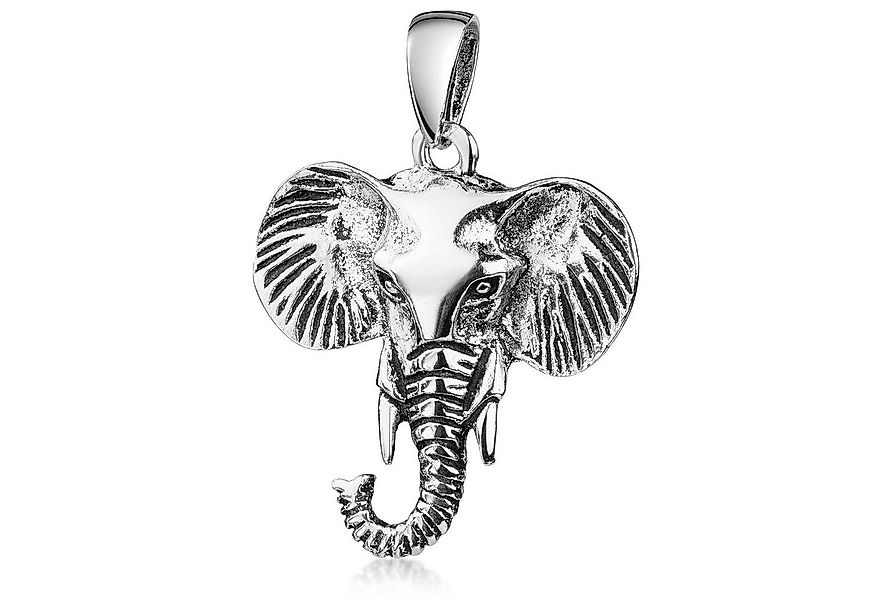 Materia Kettenanhänger Damen Silber Elefant Kopf Afrika antik KA-187, 925 S günstig online kaufen