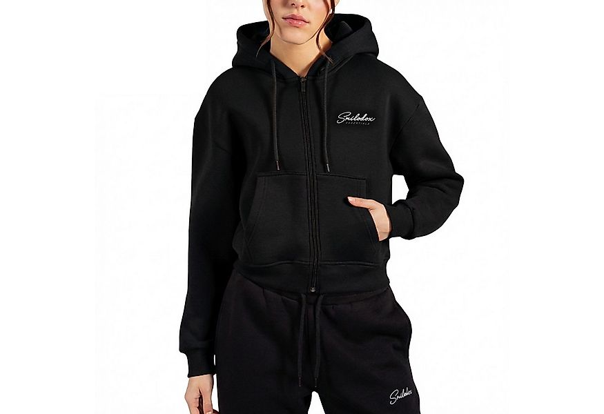 Smilodox Kapuzenstrickjacke Enara, Strickjacke mit Frontzipper und Kängurut günstig online kaufen