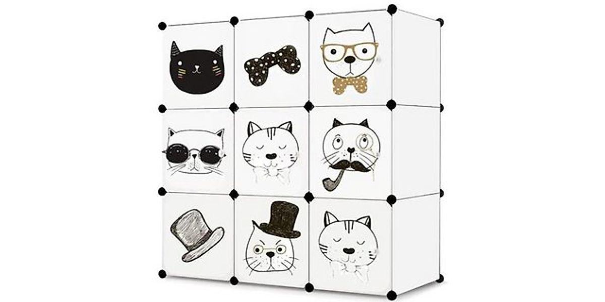 Best for Home Kinderkleiderschrank Modulares Kinderregal mit Märchenmotiven günstig online kaufen
