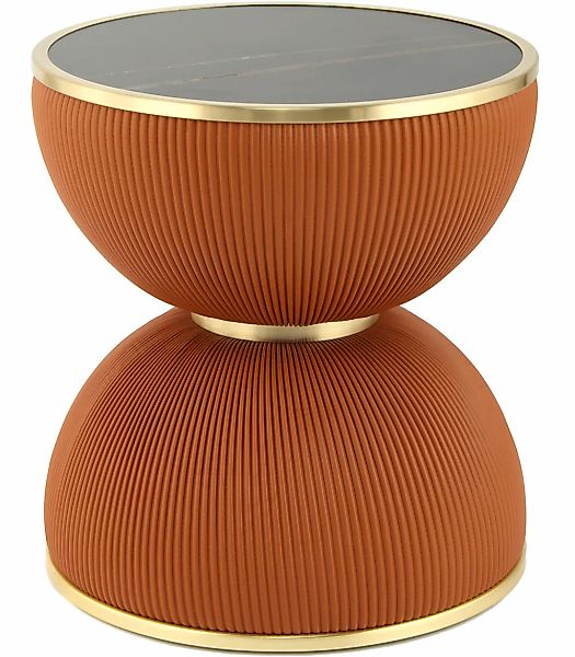 Kayoom Beistelltisch "Jokai 225, Eisengestell, PU Stoffbezug, gesinterte St günstig online kaufen