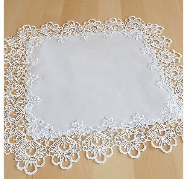 matches21 HOME & HOBBY Tischdecke Tischdecke INES Spitzenbordüre Vintage we günstig online kaufen