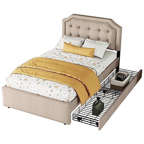 IDEASY Polsterbett 90x200 cm, Flachbett mit günstig online kaufen