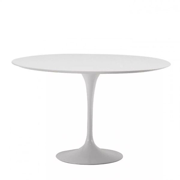 Knoll International - Saarinen Tisch Ø120cm - weiß/Laminat/Gestell weiß günstig online kaufen