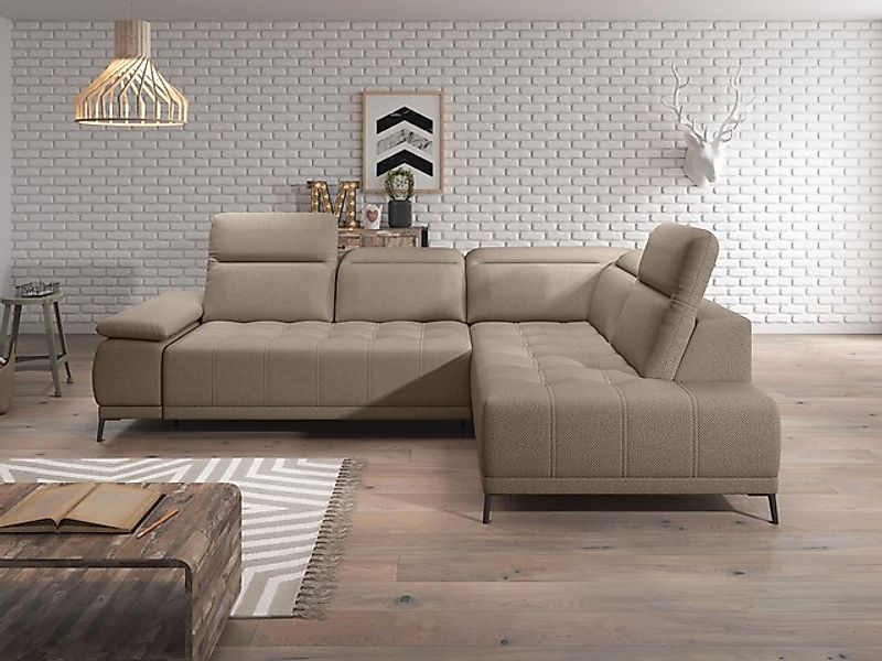 WERK2 Ecksofa »Focus-L, elektrisch erweiterbare Sitztiefe um ca. 30 cm, L-F günstig online kaufen