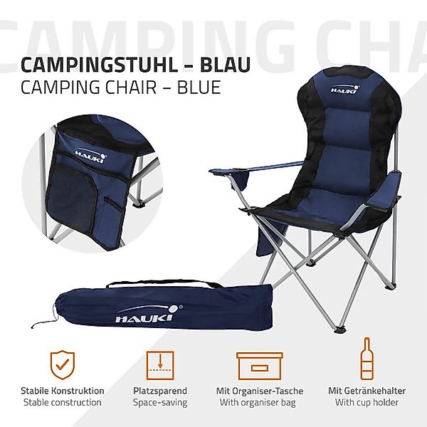 Hauki Campingstuhl Faltstühl faltbar mit Getränkehalter günstig online kaufen