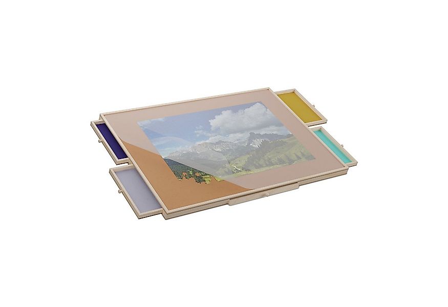 relaxdays Puzzleunterlage Puzzlebrett neigbar mit 4 Schubladen, (1-tlg) günstig online kaufen