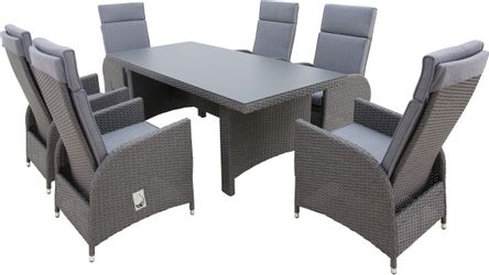 KONIFERA Garten-Essgruppe ""Newcastle"" Set, 6 Sessel, Rückenlehne verstell günstig online kaufen