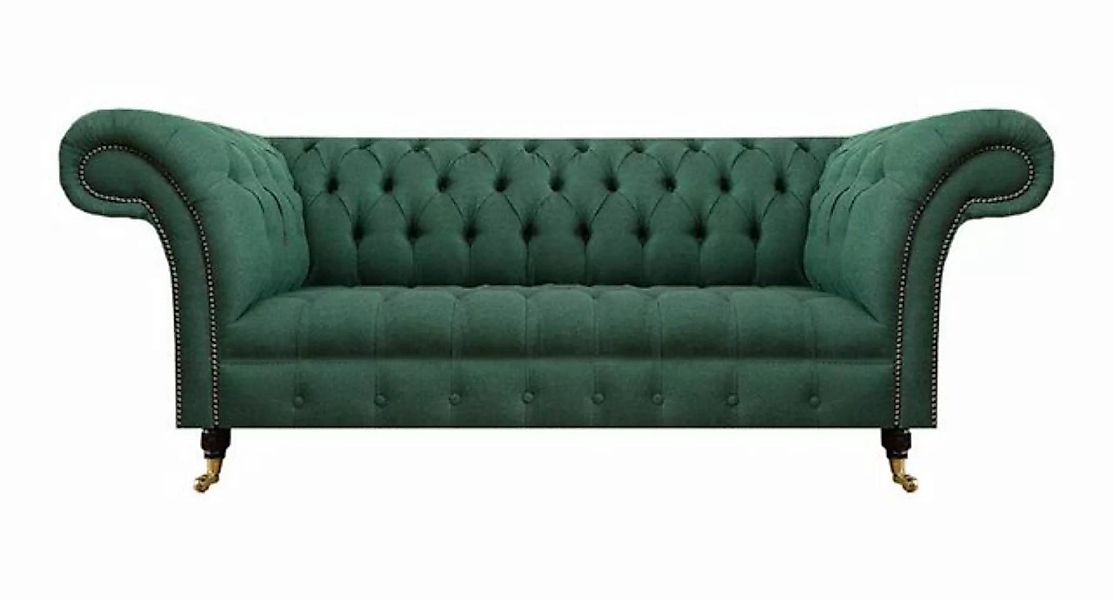 JVmoebel 3-Sitzer Luxus Dreisitzer Sofa Couch Chesterfield Wohnzimmer Grün günstig online kaufen