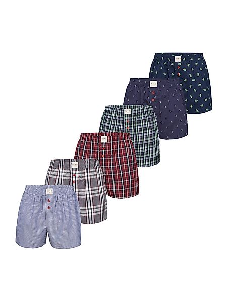 Phil & Co. Boxer Classic Sets (6-St) Unterhose American Baumwolle günstig online kaufen