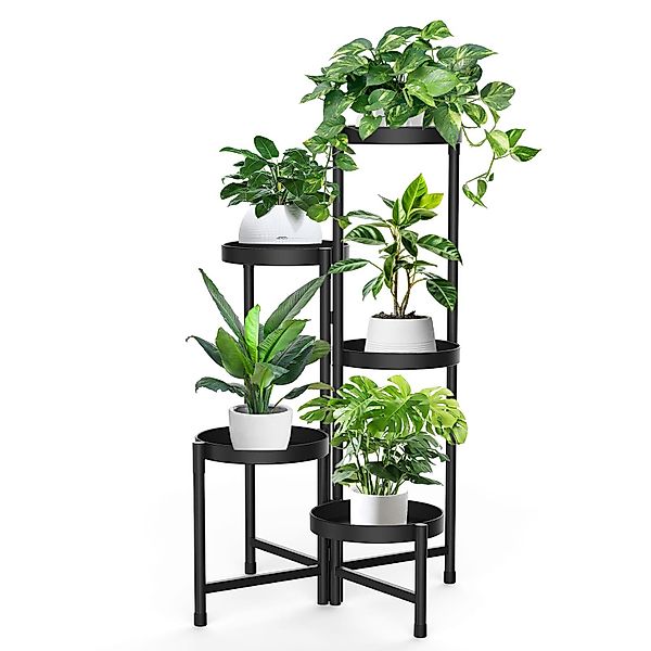 LMaxhome Blumenständer Metall Pflanzenregal Mehrstöckig Blumentreppe günstig online kaufen