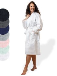 SIEGENTHAL Morgenmantel SIEGENTHAL® Damen Bademantel Waffelpique günstig online kaufen