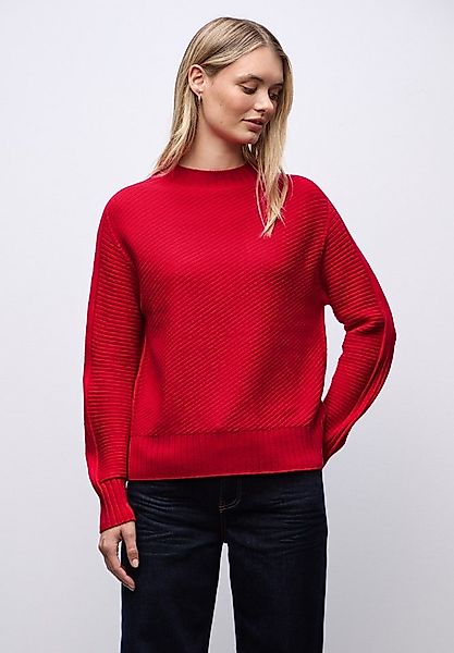 STREET ONE Strickpullover mit Struktur und Stehkragen/Turtleneck günstig online kaufen