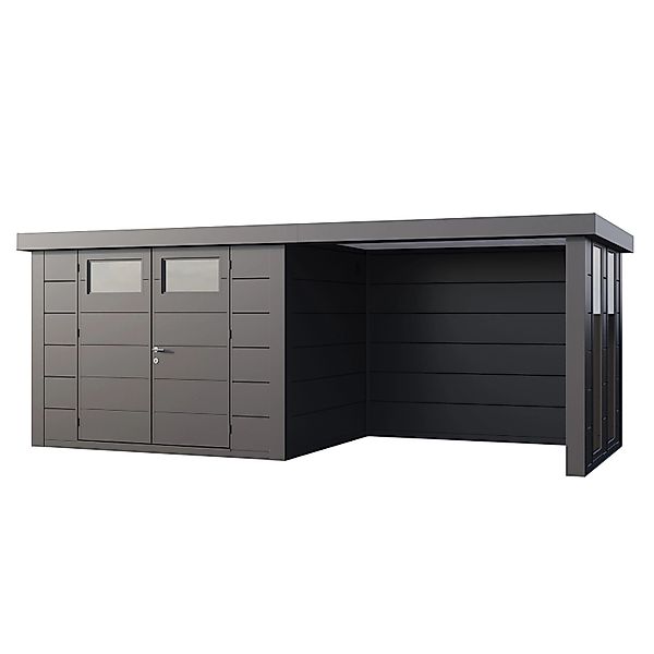 Gerätehaus Classico 3024 Lounge S Rechts mit Fenster 582 x 238 cm Anthrazit günstig online kaufen