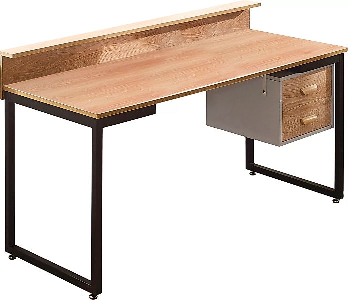 INOSIGN Schreibtisch "Wenzel", Arbeitsplatte Akazie Dekor, geeignet für das günstig online kaufen