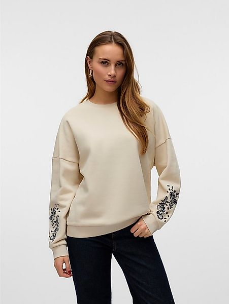 Vero Moda Sweatshirt VMKAROL BEA LS SWEAT BOX JRS GA mit Blumendruck günstig online kaufen