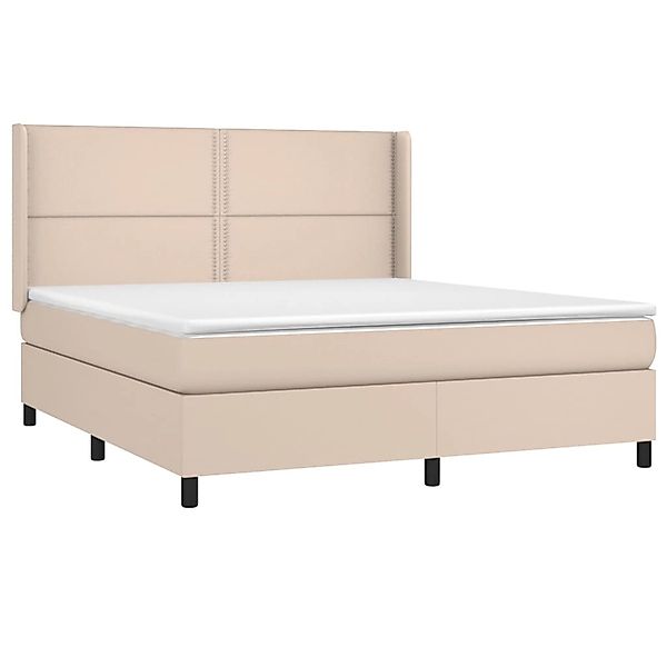 vidaXL Boxspringbett mit Matratze & LED Cappuccino-Braun 180x200cm 3139342 günstig online kaufen